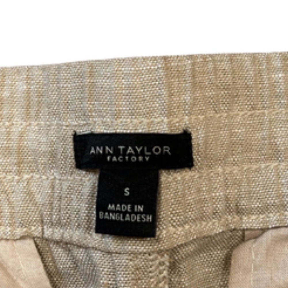 Ann Taylor The Linen High Rise Full Length Easy Pants | Beige | Size S | NWT - Picture 5 of 5